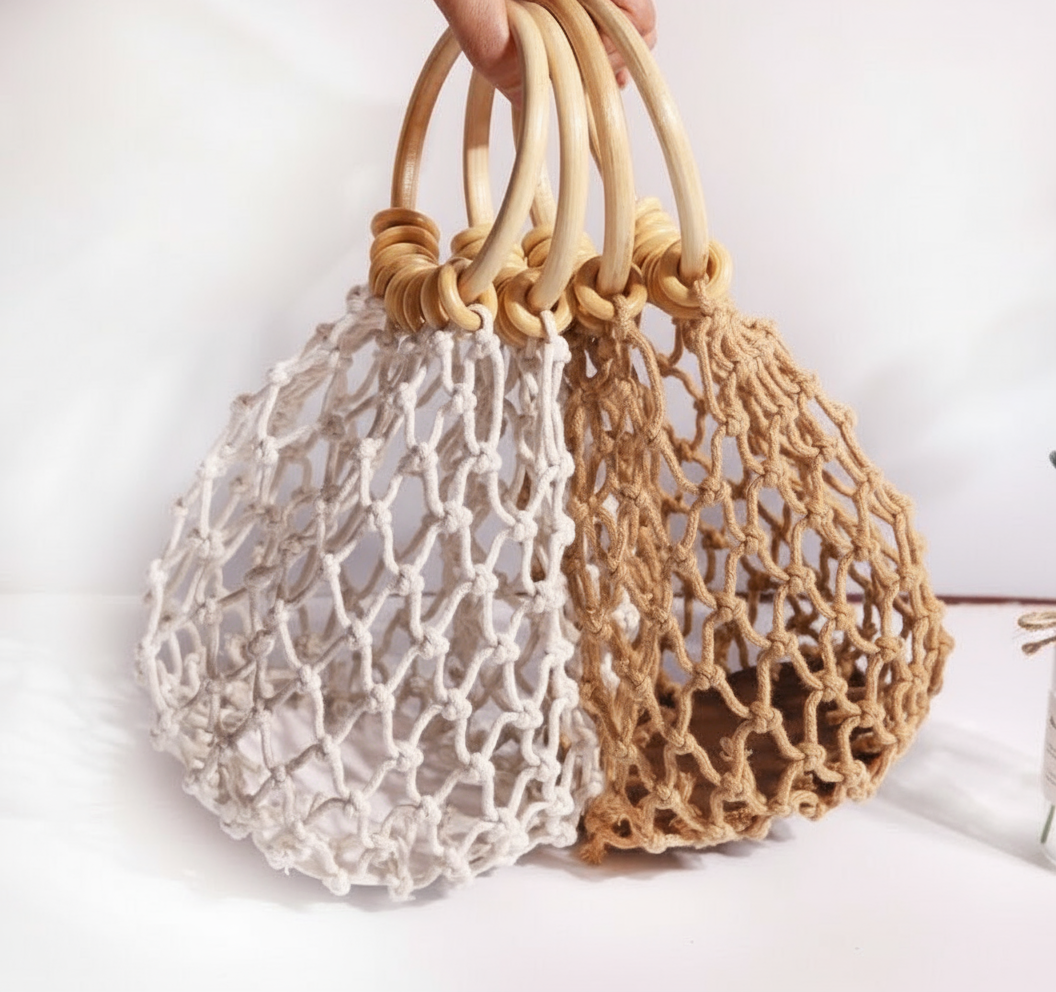 Soft Cotton Bow Bag – Elegant and Timeless Design