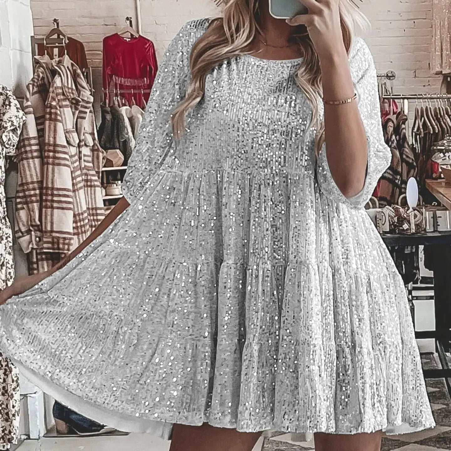 Dress Tide Women's Sequined Glitter Clothing Collection