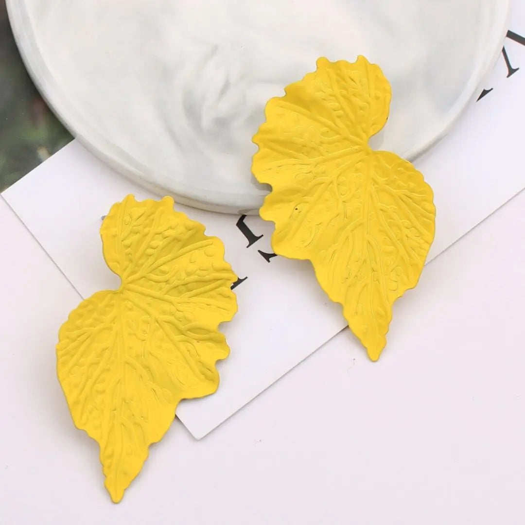 Symmetrical Foliage Drop Earrings