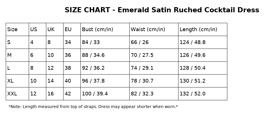 Emerald Satin Cocktail Dress