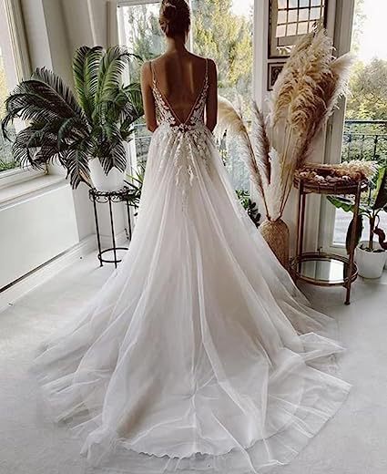 Woman's Lace Wedding Dress