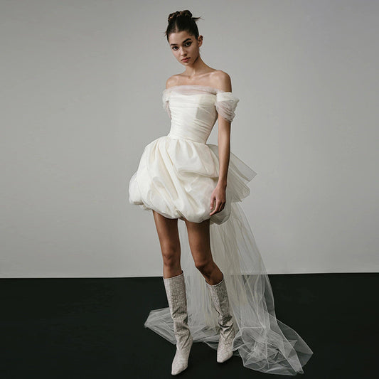 Bubble Mini Wedding Dress.