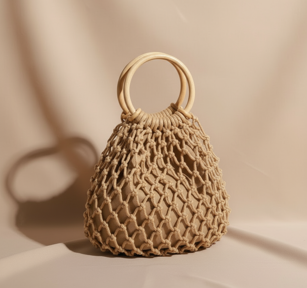 Soft Cotton Bow Bag – Elegant and Timeless Design