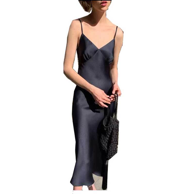 Minimalist Satin Slip Dress
