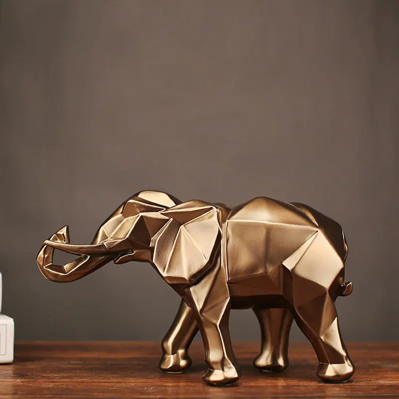 Elegant Elephant Figurine – Modern Resin Art for Stylish Homes