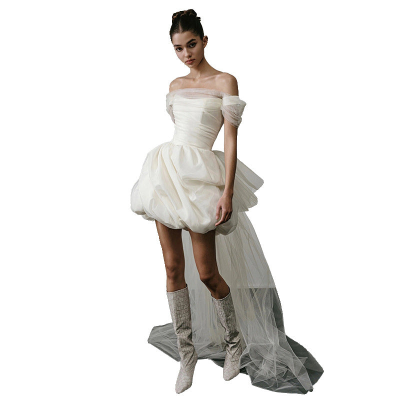 Bubble Mini Wedding Dress.