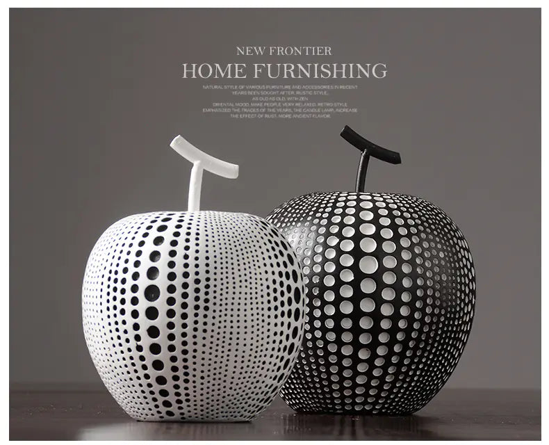 Modern Nordic Ceramic Apple Decor