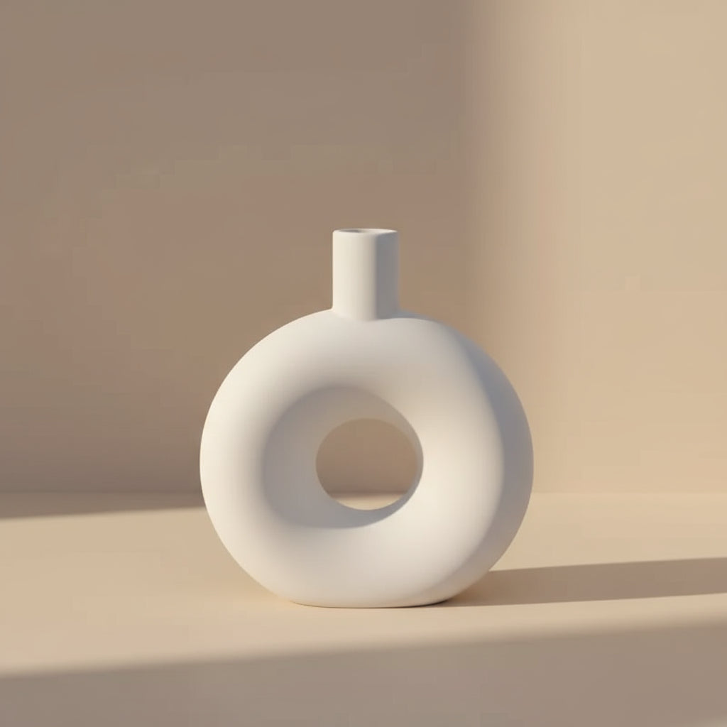 Minimalist Ceramic Vase Set – Modern Nordic Home Decor