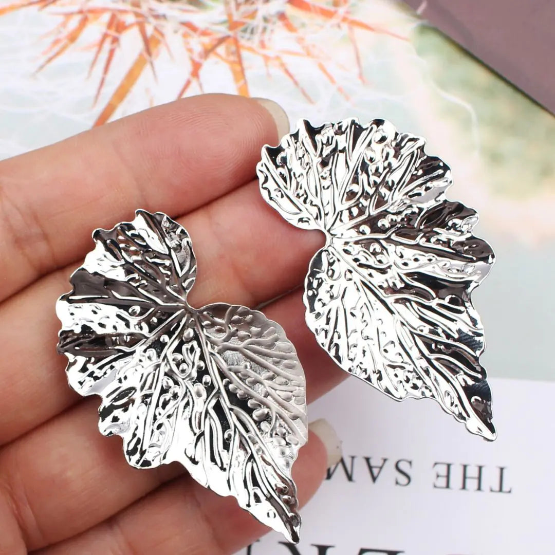 Symmetrical Foliage Drop Earrings
