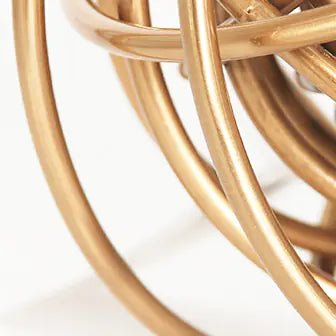 Aura Wire Sphere – Modern Minimalist Metal Home Decor