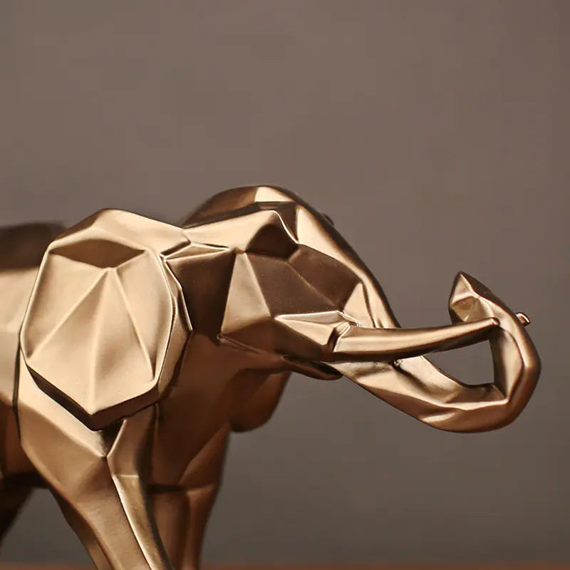 Elegant Elephant Figurine – Modern Resin Art for Stylish Homes