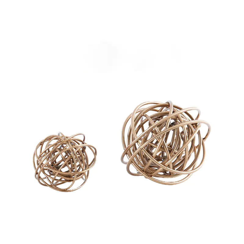 Aura Wire Sphere – Modern Minimalist Metal Home Decor