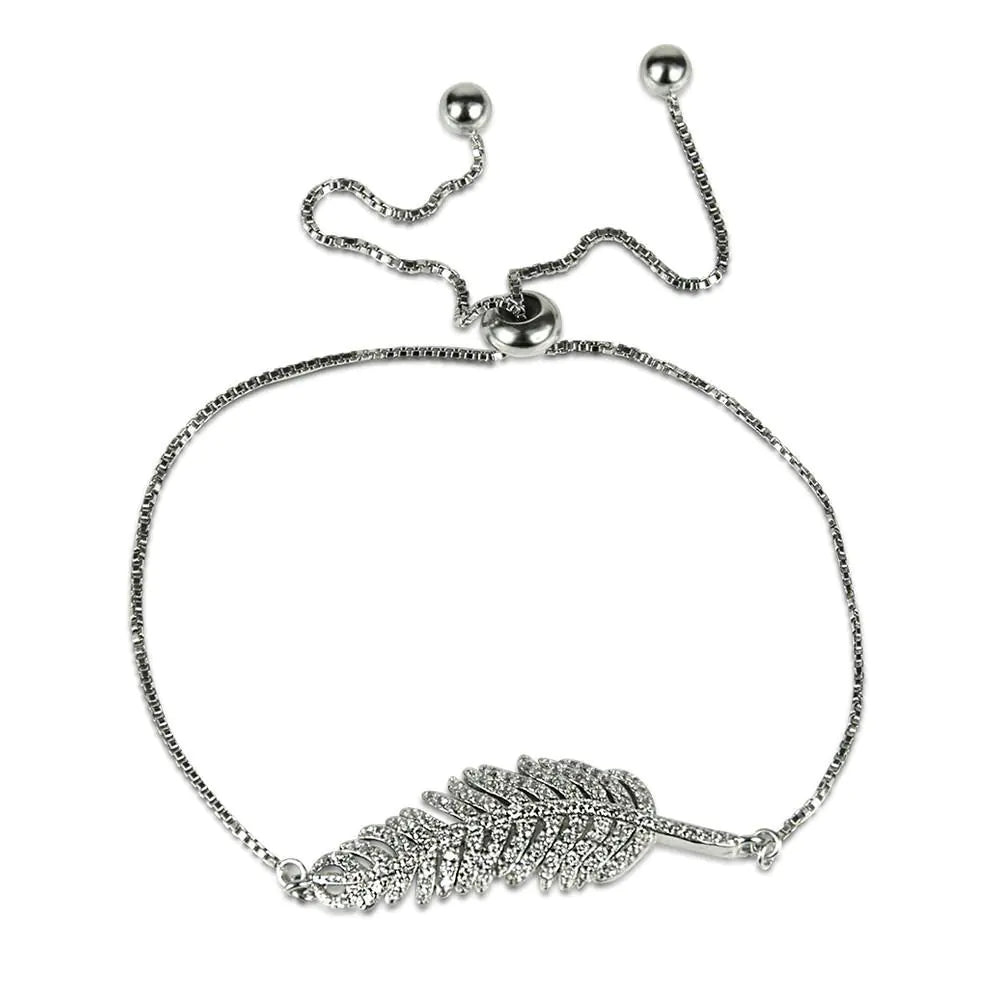 CZ Leaflet Bracelet