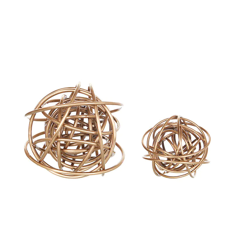Aura Wire Sphere – Modern Minimalist Metal Home Decor