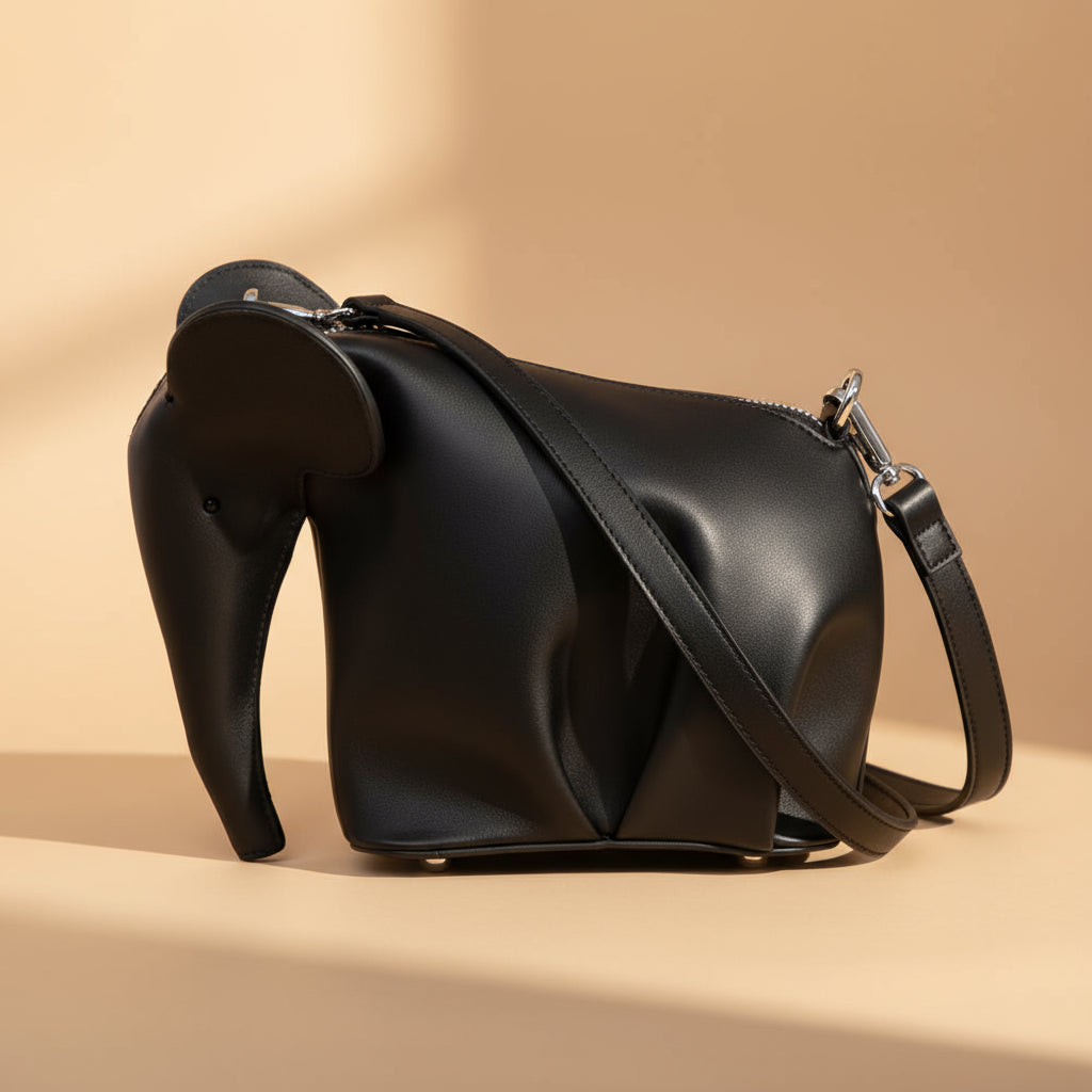 HAVA Éléphant 3D Crossbody – Artistic Statement Bag