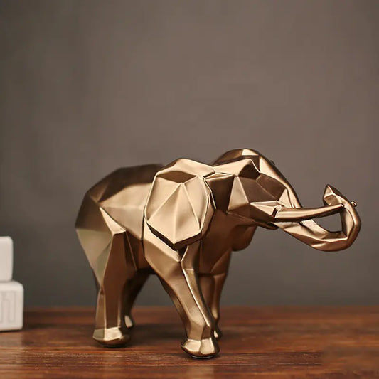 Elegant Elephant Figurine – Modern Resin Art for Stylish Homes