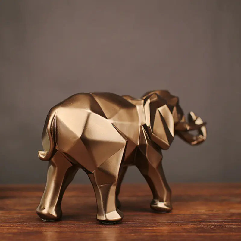 Elegant Elephant Figurine – Modern Resin Art for Stylish Homes