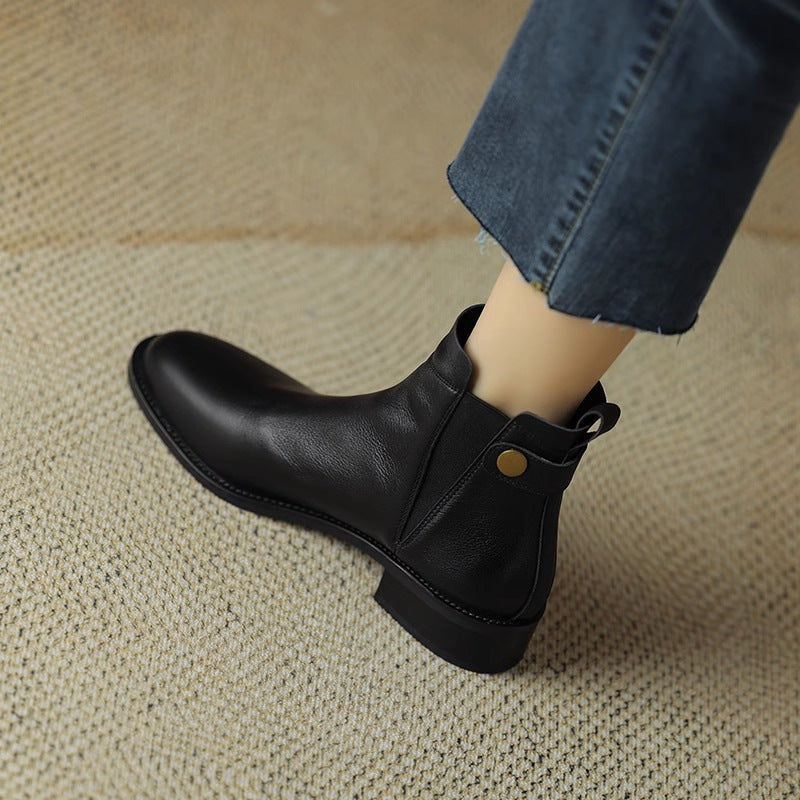 Classic Leather Chelsea Ankle Boots
