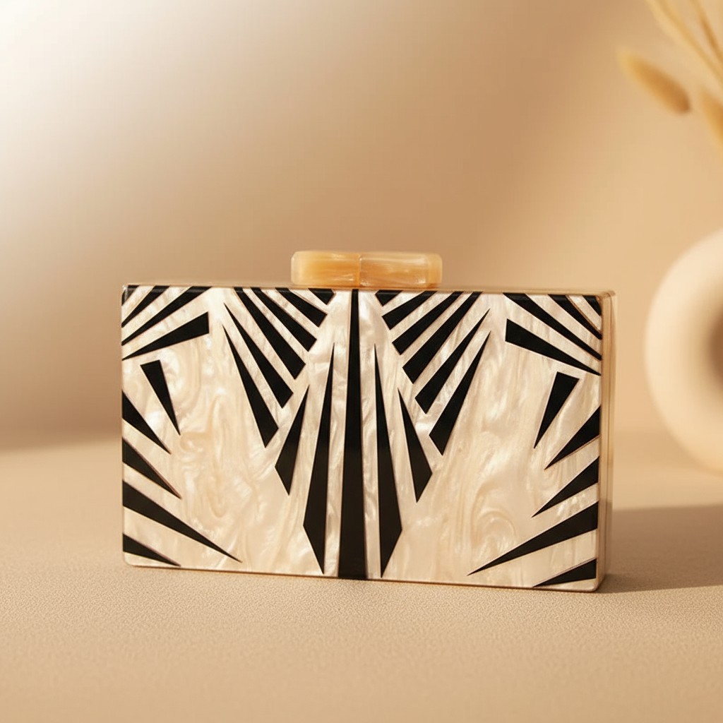 Prism Mosaic Acrylic Clutch