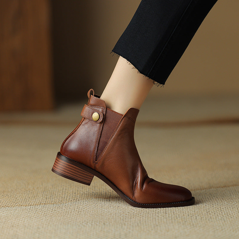 Classic Leather Chelsea Ankle Boots