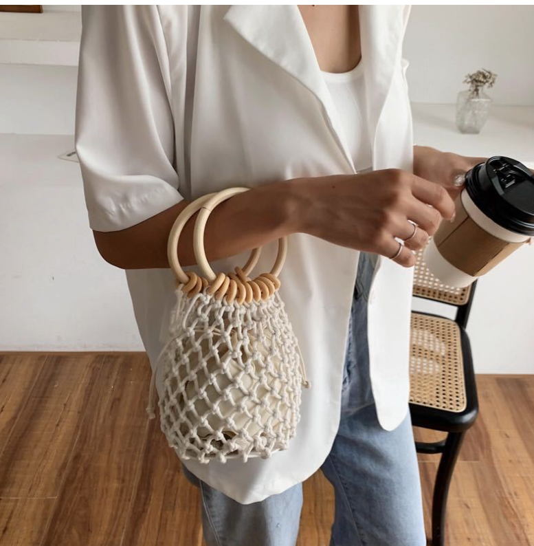 Soft Cotton Bow Bag – Elegant and Timeless Design