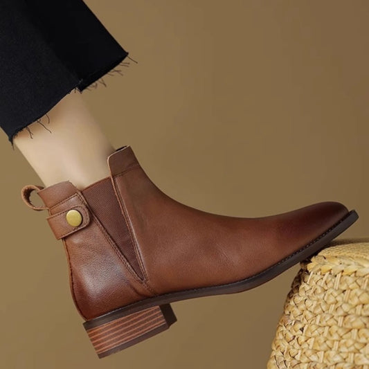 Classic Leather Chelsea Ankle Boots