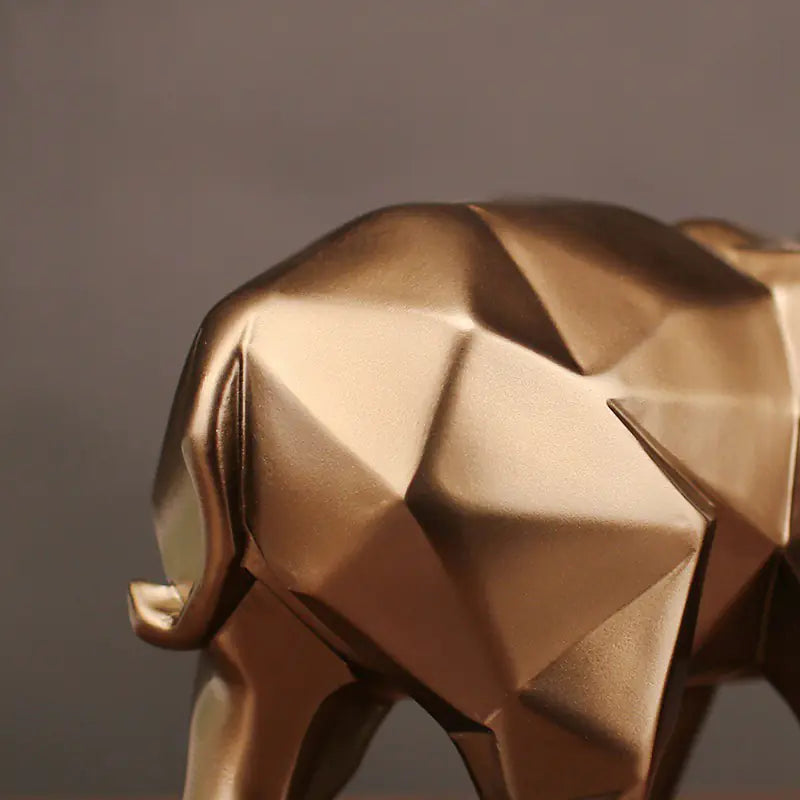 Elegant Elephant Figurine – Modern Resin Art for Stylish Homes