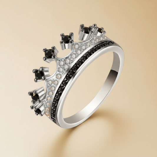 Two-tone Heart Shaped Zircon Ring