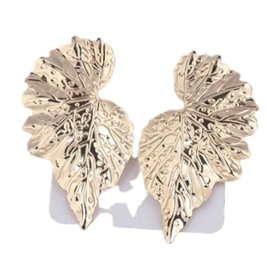 Symmetrical Foliage Drop Earrings